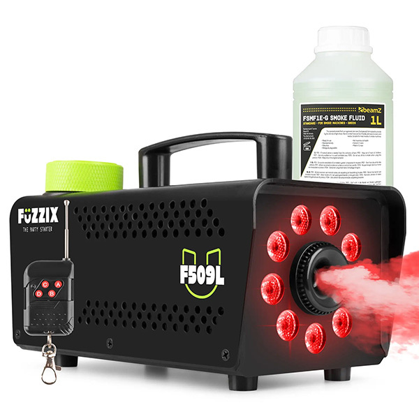 Fuzzix F509L Party Rookmachine met lichteffecten